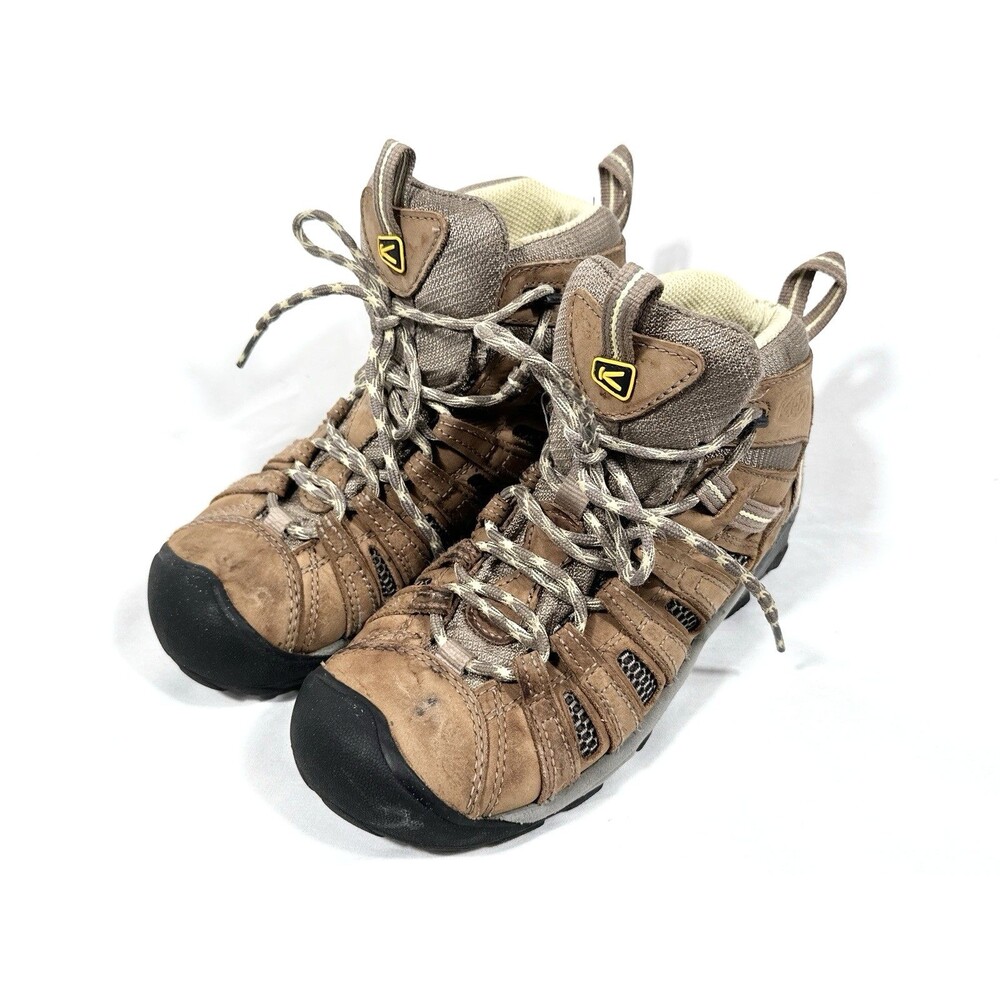 KEEN Women's Boots Brown Size 7 Leather Hiking Outdoor Nature Chunky 1010138